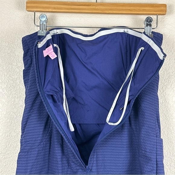 Lilly Pulitzer Women’s Vanna Strapless Mini Dress Nautical Navy Blue Size 4 - Picture 10 of 16